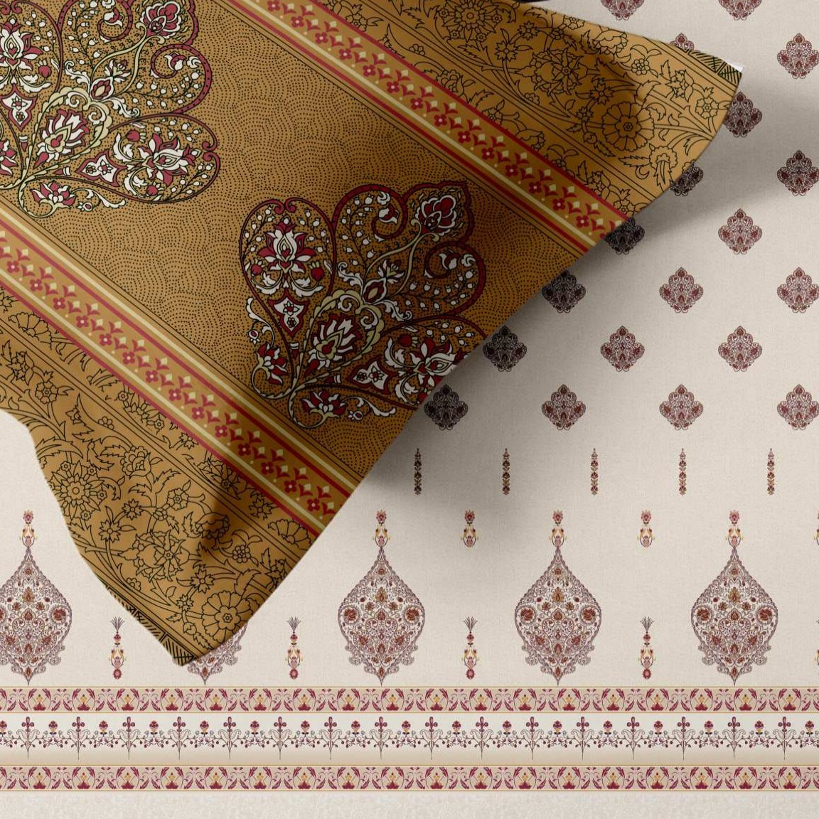 Artistry of India Traditional King-Size Bedsheet Set
