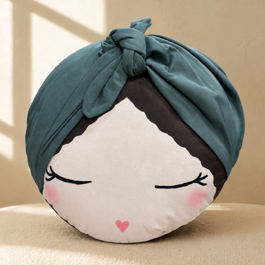 Sweet Dream Girl Face Cushion