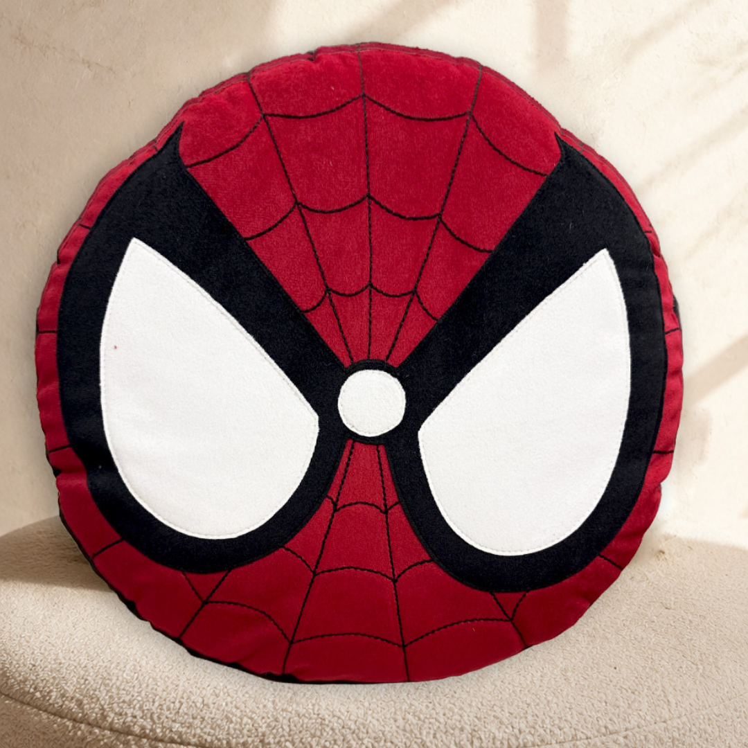 Kids Web Hero Round Cushion
