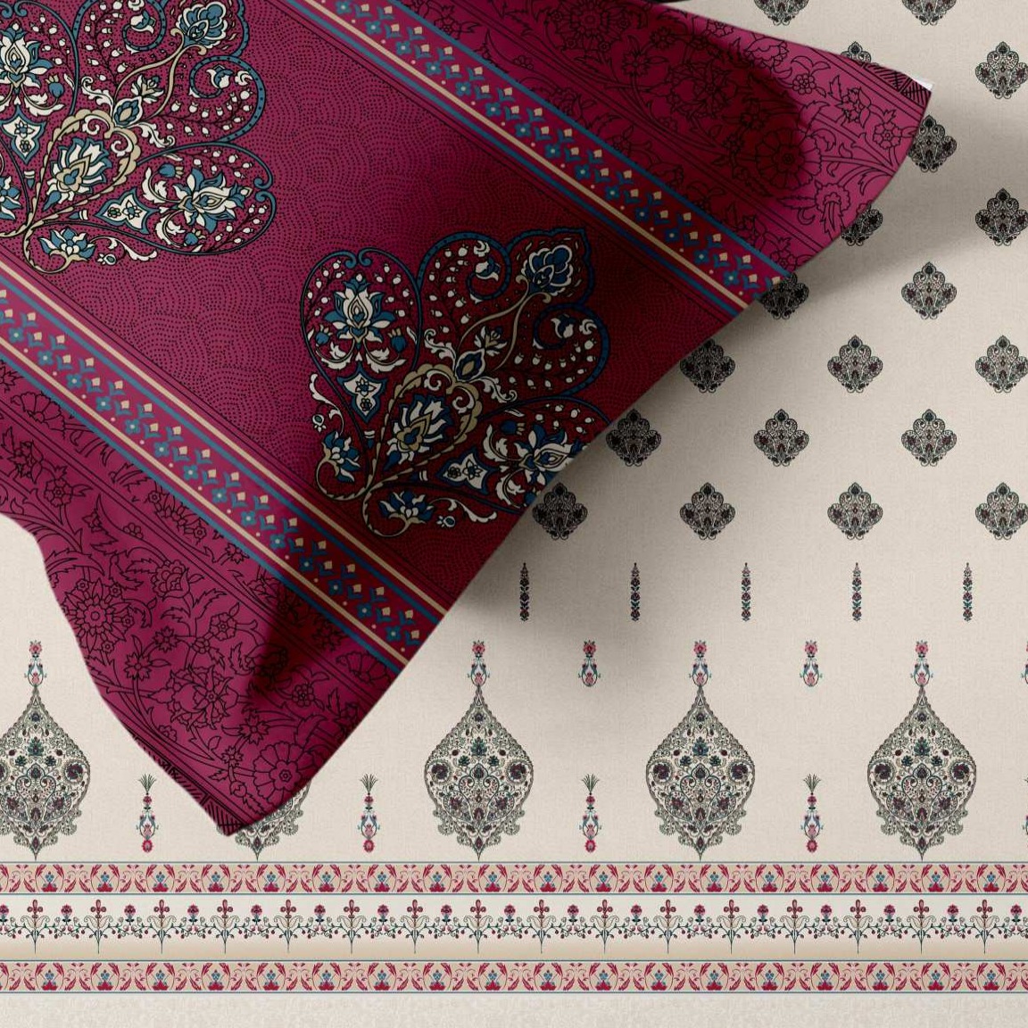 Artistry of India Traditional King-Size Bedsheet Set