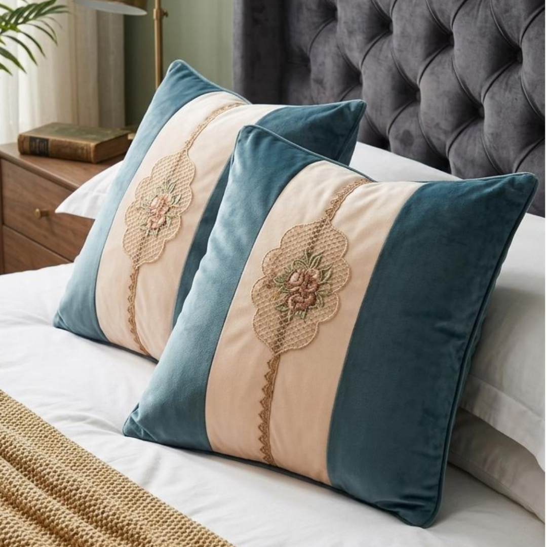 Floral Trellis Stitch Cushion Cover (Copy)